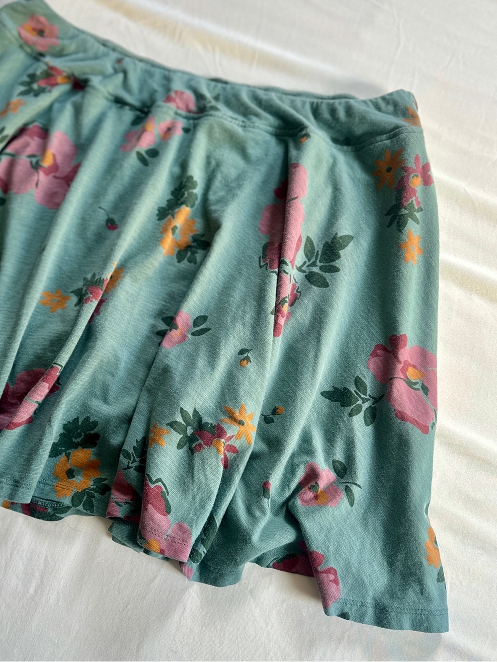 Toad & Co Birdie Floral Swing A-Line Knit Skort | XL - Picture 2 of 7